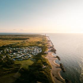 Campingplatz an Nordjütlands Ostseeküste