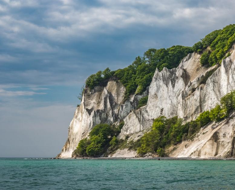 Kreidefelsen Møns Klint in Südseeland an der Dänischen Ostsee