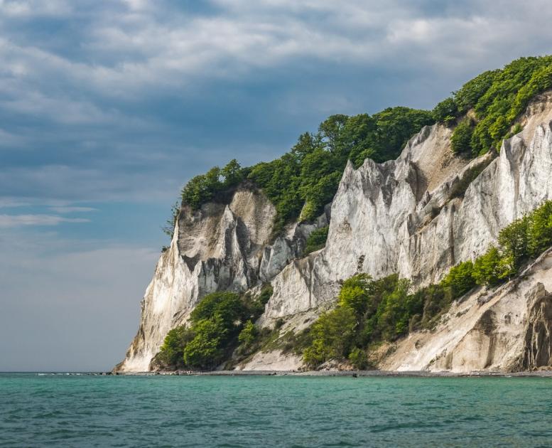 Kreidefelsen Møns Klint in Südseeland an der Dänischen Ostsee