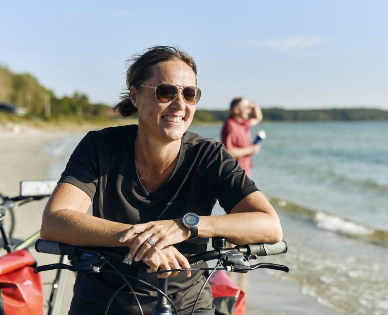Fahrradfahren direkt an der Dänischen Ostsee in Djursland