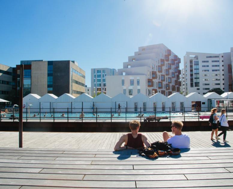 Hafenbad in Odense auf der dänischen Ostseeinsel Fünen