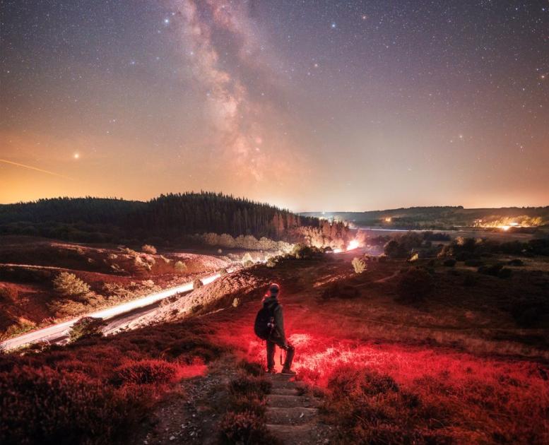 Night sky over Rebild Bakker, North Jutland