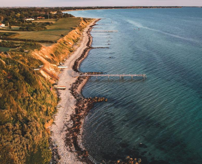 View over Drøsselbjerg Strand, West Zealand