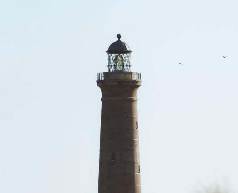 Skagen Gray Lighthouse "Det Grå Fyr" in North Jutland, Denmark