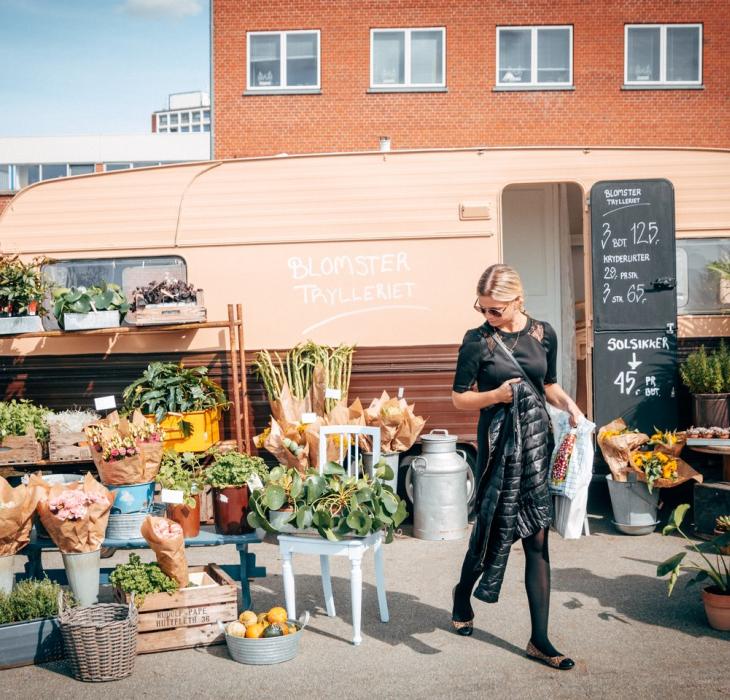 Street-Food-Markt Storms in Odense auf Fünen