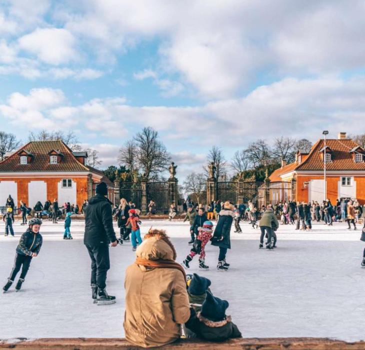 Eislaufen im Frederiksberg Have