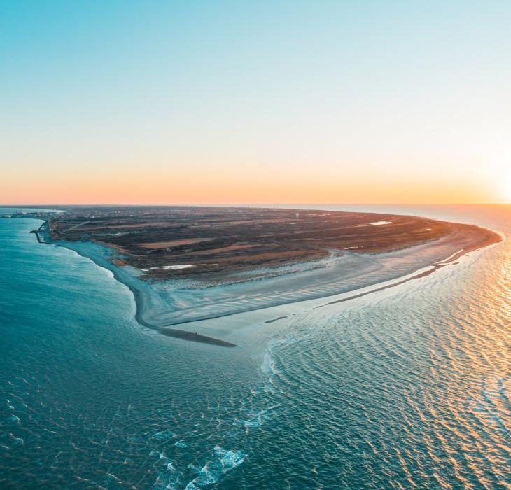 Die Spitze von Dänemark Grenen in Skagen in Nordjütland