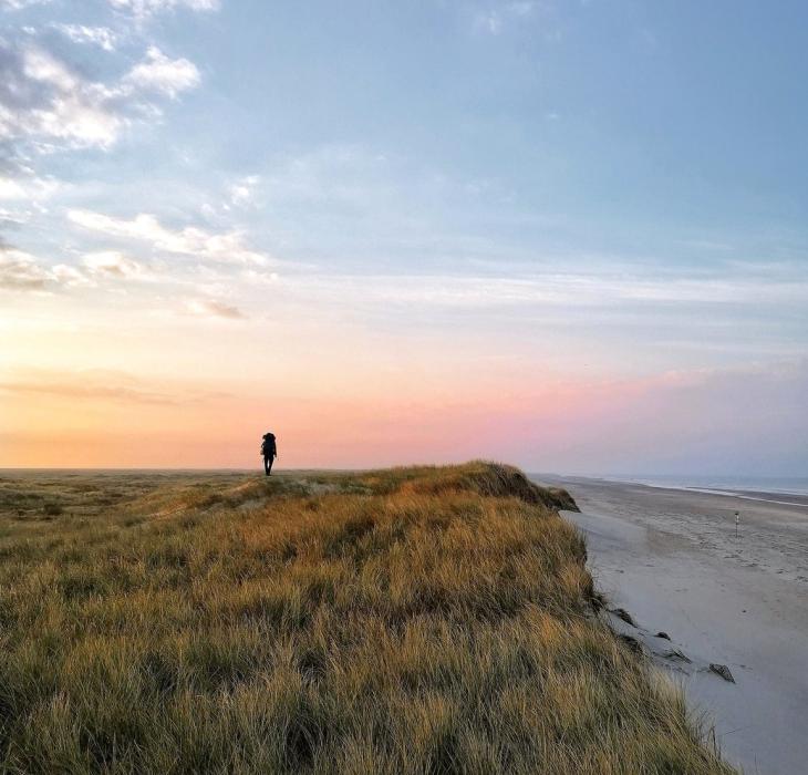 Wandern an der dänischen Westküste in Skallingen